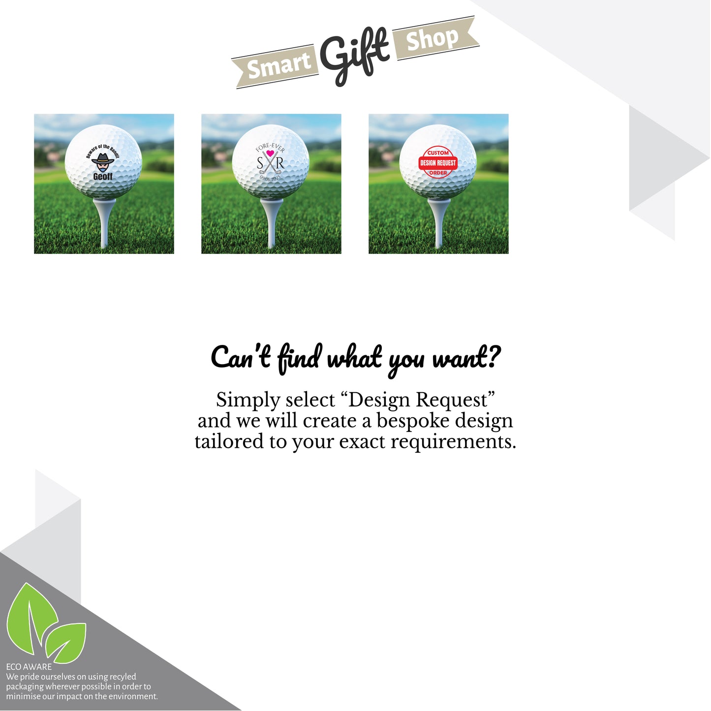 Personalised Branded 9 Golf Ball Set in Customised Box - Golfer's Gift, Father's Day, Wedding Favour, Birthday, Valentines, Pet Photo Text Logo