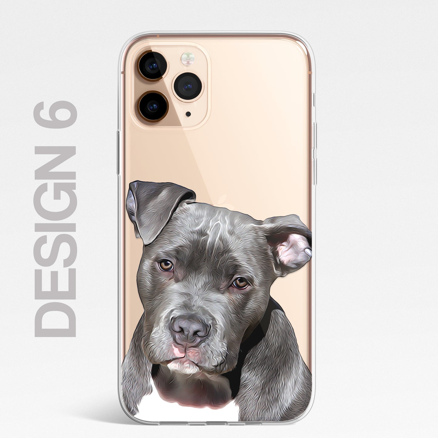Staffy Staffordshire Terrier Pet Phone Case Brush CLEAR Phone Cover for iPhone