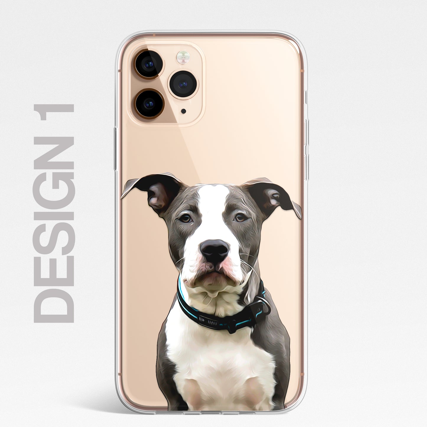 Staffy Staffordshire Terrier Pet Phone Case Brush CLEAR Phone Cover for iPhone