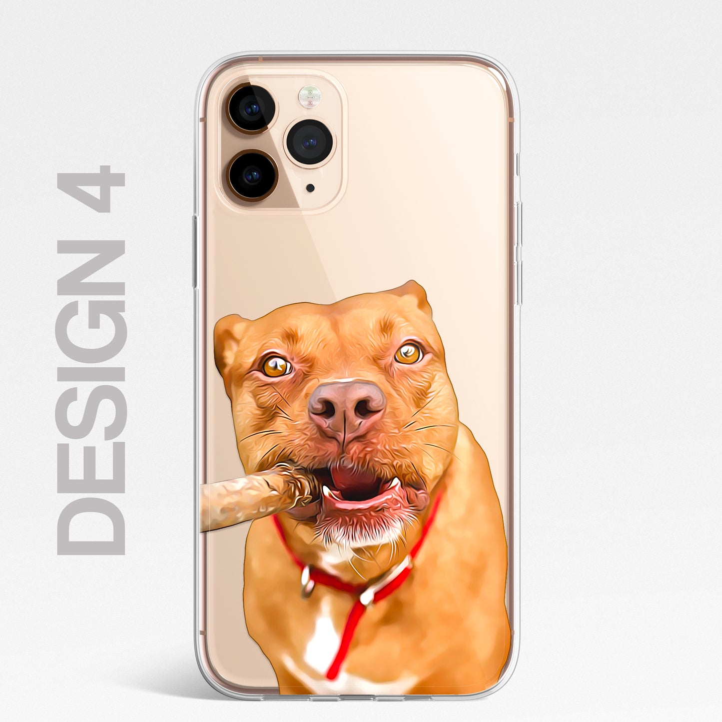 Staffy Staffordshire Terrier Pet Phone Case Brush CLEAR Phone Cover for iPhone